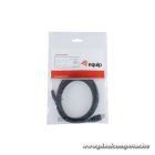 Equip Átalakító Kábel - 128343 (USB-C 3.2 Gen1 to USB-A, apa/apa, fekete, 0,25m)