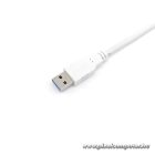 Equip Átalakító Kábel - 128364 (USB-C 3.2 Gen1 to USB-A, apa/apa, fehér, 2m)