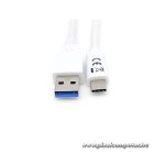 Equip Átalakító Kábel - 128364 (USB-C 3.2 Gen1 to USB-A, apa/apa, fehér, 2m)