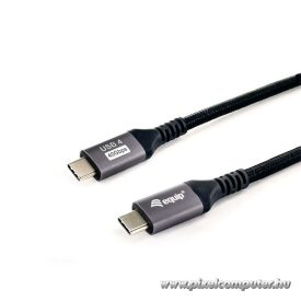  Equip Kábel - 128383 (USB-C 4 Gen1 to USB-C, apa/apa, fekete, 2m)
