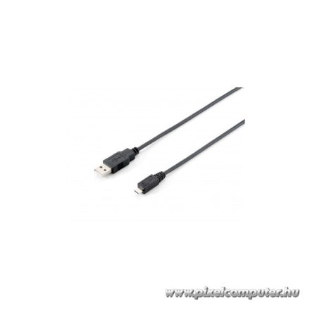 Equip Kábel - 128594 (USB2.0, A-microB kábel, apa/apa, 1m)