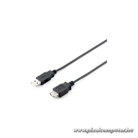 Equip Kábel - 128852 (USB2.0, A-A hosszabbítókábel, apa/anya, duplán árnyékolt, 5m)