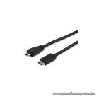 Equip Átalakító Kábel - 12888207 (USB-C -> USB-B 2.0 kábel, apa/apa, 1m)