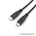 Equip Átalakító Kábel - 128887 (USB-C2.0 to USB-C, apa/apa, fekete, 2m)