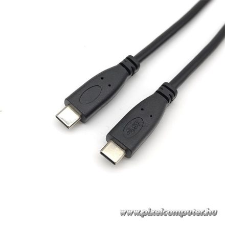 Equip Átalakító Kábel - 128887 (USB-C2.0 to USB-C, apa/apa, fekete, 2m)