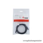 Equip Átalakító Kábel - 128887 (USB-C2.0 to USB-C, apa/apa, fekete, 2m)