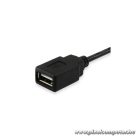 Equip Kábel - 133310 (Aktív, USB2.0, A-A hosszabbítókábel, apa/anya, duplán árnyékolt, 10m)