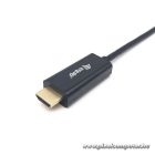 Equip Kábel - 133411 (USB-C to HDMI, apa/apa, 4K/30Hz, műanyag burkolat, 1m)