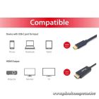 Equip Kábel - 133412 (USB-C to HDMI, apa/apa, 4K/30Hz, műanyag burkolat, 2m)