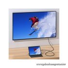 Equip Kábel - 133422 (USB-C to DisplayPort, apa/apa, 8K/60Hz, aluminium burkolat, 2m)