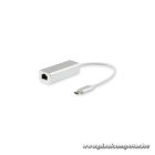 Equip Átalakító - 133454 (USB-C to RJ-45, Gigabit, ezüst)