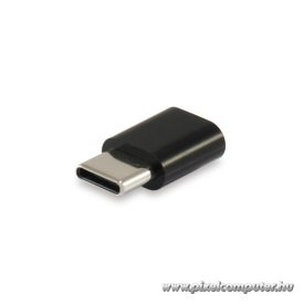   Equip Átalakító - 133472 (USB-C -> MicroUSB átalakító, apa/anya, fekete)