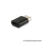 Equip Átalakító - 133472 (USB-C -> MicroUSB átalakító, apa/anya, fekete)