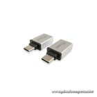 Equip Átalakító - 133473 (USB-C -> USB-A átalakító, apa/anya, ezüst)