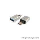 Equip Átalakító - 133473 (USB-C -> USB-A átalakító, apa/anya, ezüst)