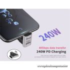 Equip Átalakító - 133477 (USB-C 4 -> USB-C 4 átalakító, apa/anya, fekete) 2db/csomag