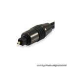 Equip kábel - 147922 (Toslink(optikai),  SPDIF, apa/apa, aranyozott csatlakozó, fekete, 3m)