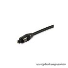 Equip kábel - 147922 (Toslink(optikai),  SPDIF, apa/apa, aranyozott csatlakozó, fekete, 3m)
