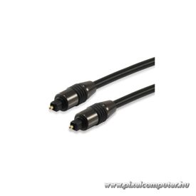   Equip kábel - 147923 (Toslink(optikai),  SPDIF, apa/apa, aranyozott csatlakozó, fekete, 5m)