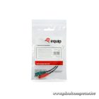 Equip kábel - 147943 (Audio elosztó, 3,5mm Jack, 2x anya/1x apa, fekete, 13cm)