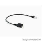 Equip Átalakító - 147944 (RJ-9 to 2x 3.5mm Jack, fekete)