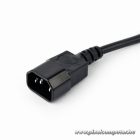 Gembird Tápkábel elosztó - EG-PSU3-01 (Szünetmentes tápkábel elosztó, IEC-320-C14, fekete, 60cm)