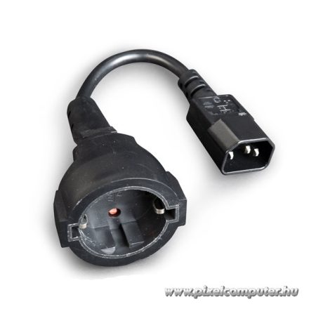 Gembird Tápkábel - PC-SFC14M-01 (Szünetmentes tápkábel adapter , IEC-320-C14, fekete)