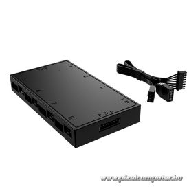   ID-Cooling A-RGB elosztó - HA-08  (8 db PWM, 8 db A-RGB, SATA)