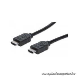   Manhattan Kábel - HDMI to HDMI (Ethernet HEC, ARC, 3D, 4K,  Shielded,  2m, Fekete)