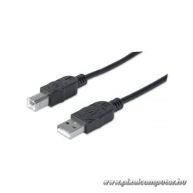   Manhattan Kábel - USB nyomtató kábel (USB2.0, USB-A - USB-B, 180cm, Fekete)