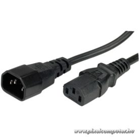   Value Tápkábel - 19.99.1515 (Monitor / Szünetmentes tápkábel, C13-C14, fekete, 1,8m)