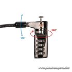 Conceptronic Notebook Kábelzár - CUSTODIO01BS  (Számzáras, Standard Lock Slot, 1,8m)