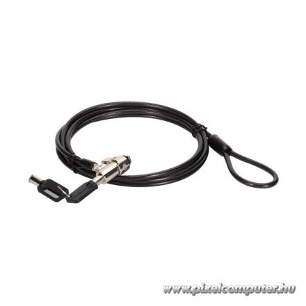 Conceptronic Notebook Kábelzár - CUSTODIO02BS  (Kulcsos (2db), Standard Lock Slot, 1,8m)