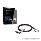 Conceptronic Notebook Kábelzár - CUSTODIO02BS  (Kulcsos (2db), Standard Lock Slot, 1,8m)