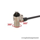 Conceptronic Notebook Kábelzár - CUSTODIO02BS  (Kulcsos (2db), Standard Lock Slot, 1,8m)