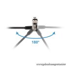 Conceptronic Notebook Kábelzár - CUSTODIO02BS  (Kulcsos (2db), Standard Lock Slot, 1,8m)