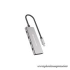 Conceptronic USB Hub - HUBBIES15G (4 Port, USB-C to 4x USB-C szürke)
