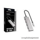 Conceptronic USB Hub - HUBBIES15G (4 Port, USB-C to 4x USB-C szürke)