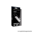 Conceptronic USB Hub - HUBBIES15G (4 Port, USB-C to 4x USB-C szürke)