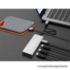 Conceptronic USB Hub - HUBBIES15G (4 Port, USB-C to 4x USB-C szürke)