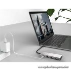 Conceptronic USB Hub - HUBBIES15G (4 Port, USB-C to 4x USB-C szürke)