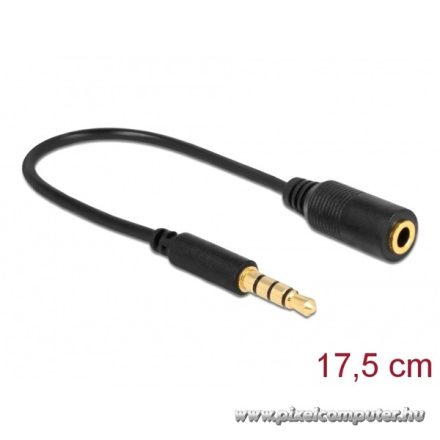 Delock Átalakító - 62498 (3.5 mm Jack 4 pin> 3.5 mm Jack 4 pin, apa/anya)