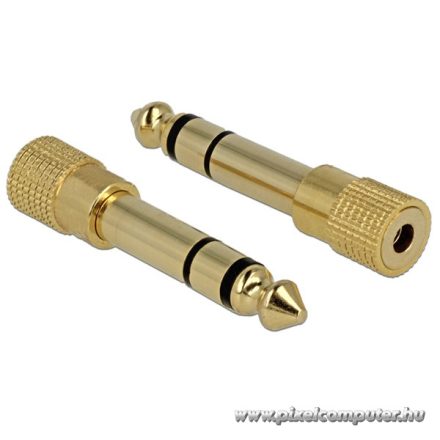 Delock Átalakító - 65361 (6.35 mm Jack > 3.5 mm Jack apa/anya)