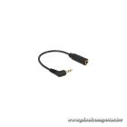 Delock Kábel - 65672 (2.5 mm Jack, 3 pin, forgatott -> 3.5 mm Jack, 3 pin, apa/anya, 0,2m)
