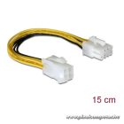 Delock Kábel - 82405 (Alaplapi átalakító kábel, 8 tűs EPS -> 4 tűs ATX/P4, 15cm)