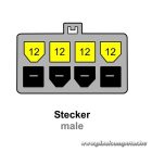 Delock Kábel - 82405 (Alaplapi átalakító kábel, 8 tűs EPS -> 4 tűs ATX/P4, 15cm)