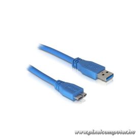   Delock Kábel - 82531 (USB3.0 A – USB3.0 Micro-B kábel, apa/apa, kék, 1m)