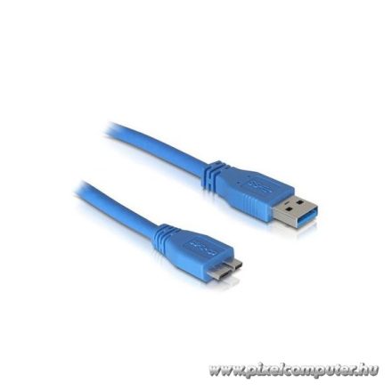 Delock Kábel - 82531 (USB3.0 A – USB3.0 Micro-B kábel, apa/apa, kék, 1m)
