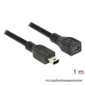   Delock Kábel - 82667 (USB 2.0 mini-B, hosszabbító kábel, apa-anya, 1m)