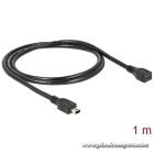 Delock Kábel - 82667 (USB 2.0 mini-B, hosszabbító kábel, apa-anya, 1m)